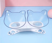 Load image into Gallery viewer, Kahe kassiga sööginõu käppadel