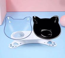 Load image into Gallery viewer, Kahe kassiga sööginõu käppadel