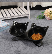 Load image into Gallery viewer, Kahe kassiga sööginõu käppadel